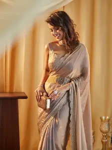 kasee Beads and Stones Pure Silk Saree