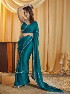 kasee Beads and Stones Pure Chiffon Saree