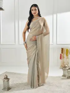 kasee Embellished Beads and Stones Pure Silk Saree