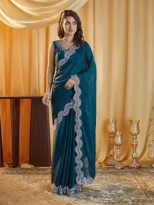 kasee Embellished Beads and Stones Silk Blend Saree