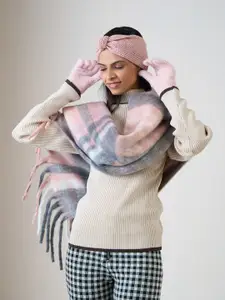 ToniQ Women Gloves Headband & Scraf Winter Combo Set