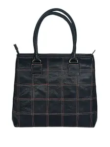 Celtic Checked Women Leather Shopper Tote Bag Handbags