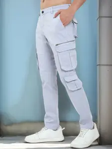 NEVER NEUD Men Relaxed Vintage Utility Cargos Joggers