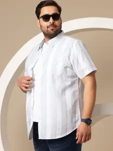 Sztori Plus Size Striped Casual Shirt