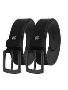 Hayes London Men Leather Belts Combo Pack of 2 Stylish Genuine Formal Belt