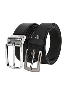 Hayes London Men Formal Belts Combo Pack of 2 Premium Genuine Leather Belt