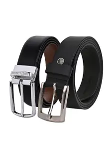Hayes London Men Formal Belts Combo Pack of 2 Premium Genuine Leather Belt