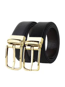 Hayes London Men Leather Belts Combo Pack Of 2 Genuine Premium Reversible Formal Belt