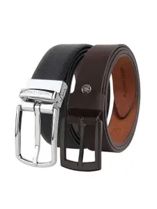 Hayes London Men Formal Belts Combo Pack of 2 Premium Genuine Leather Belt