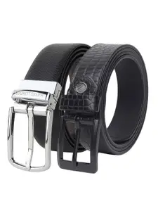 Hayes London Men Formal Belts Combo Pack of 2 Premium Genuine Leather Belt