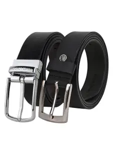 Hayes London Men Formal Belts Combo Pack of 2 Premium Genuine Leather Belt