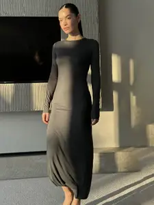 DressBerry Round Neck Maxi Dress