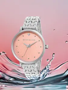 GIORDANO Women Dial & Stainless Steel Straps Water Resistant Analogue Watch GD-4210-11