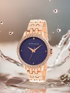 GIORDANO Women Embellished Dial Water Resistant Analogue Watch GD-4209-22