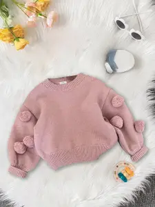 FOREVER FRIDAY Girls Full Sleeve Round Neck Pullover Sweatshirt