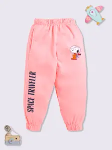 YK X Minute Mirth Boys Graphic Printed Joggers