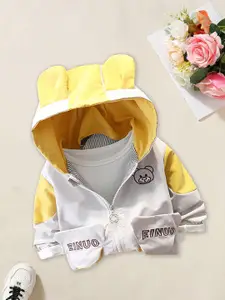 FOREVER FRIDAY Boys Colourblocked Hooded Sweatshirt