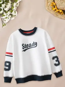 FOREVER FRIDAY Boys Printed Round Neck Pullover Sweatshirt