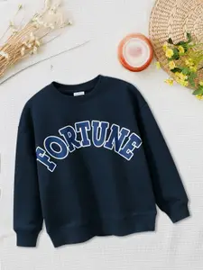 FOREVER FRIDAY Boys Cotton Alphanumeric Printed Sweatshirt