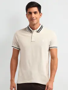U.S. Polo Assn. Denim Co. Men Solid Polo Collar Cotton Slim Fit T-shirt