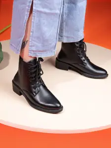 Roadster Women Lace-Up Mid-Top Boots