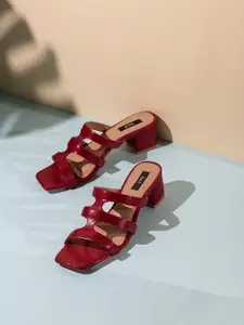 Inc 5 Women Open Toe Block Heel Sandals