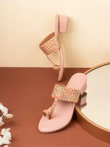 Inc 5 Women Ethnic - Embellished Party Block Sandals