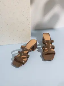 Inc 5 Women Textured Block Sandals