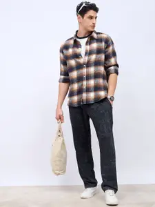 Styli Men Acid Wash Relaxed Fit Open Hem Jogger