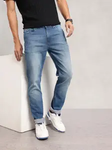 Nautica Men Slim Fit Mid-Rise Light Fade Stretchable Jeans