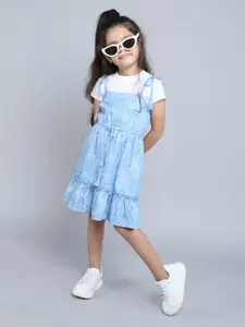 taffykids Print T-shirt Midi Dress