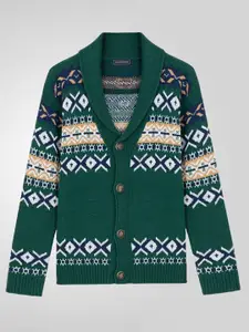 Mast & Harbour Men Printed Cardigan