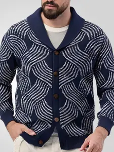 Mast & Harbour Men Printed Cardigan