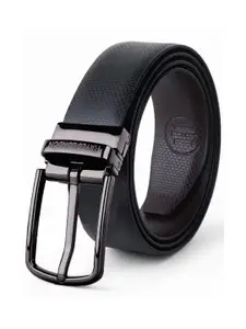 Hayes London Men Reversible Leather Belts PU Formal Belt With Metal Buckle Regal