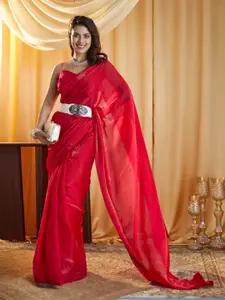 kasee Plain Celebrity Saree With Soft Fendy Silk