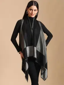 Zamour Women Checked Longline Shrug