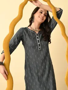 GLOWWORLD Printed Straight Kurta