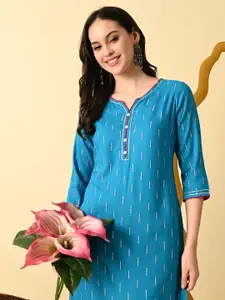 GLOWWORLD Printed Straight Kurta