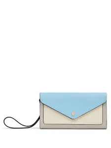 MIRAGGIO Gemma Blue Wallet With Detachable Wrist Strap