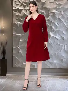 DressBerry Velvet A-Line Dress