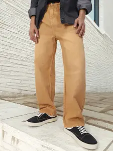 Urbano Fashion Men Loose Relaxed Fit Heavy Fade Jeans