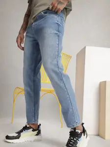 WROGN Men Slim Ankle Fit Heavy Fade Stretchable Jeans