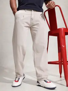 WROGN Men Pure Cotton Relaxed Loose Fit Jeans