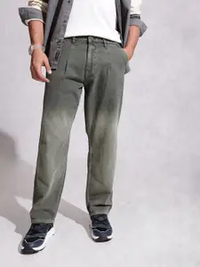 WROGN Men Loose Pleat Fit Light Fade Pure Cotton Jeans