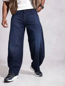 WROGN Men Pure Cotton Balloon Fit Light Fade Jeans