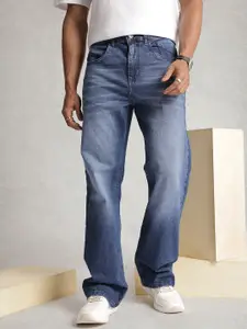 WROGN Men Bootcut Heavy Fade Stretchable Jeans