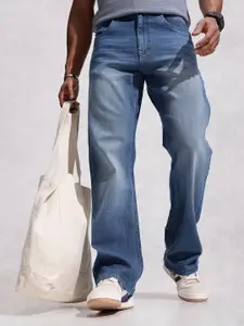 WROGN Men Bootcut Heavy Fade Stretchable Jeans