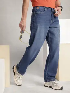 WROGN Men Pure Cotton Loose Light Fade Jeans