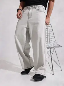 WROGN Men Pure Cotton Baggy Fit Jeans