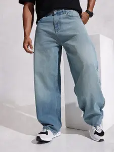 WROGN Men Balloon Fit Light Fade Pure Cotton Jeans